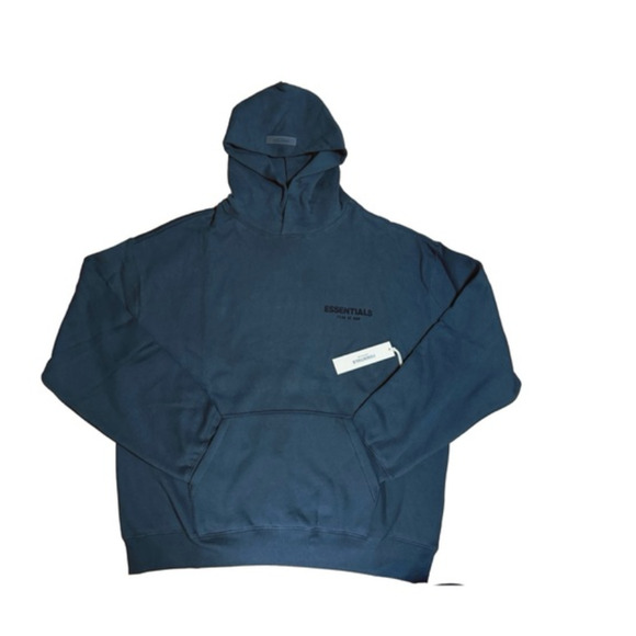 (M) NWT $250 Fear of God Essentials Stretch Limo Hoodie Black - Picture 5 of 5